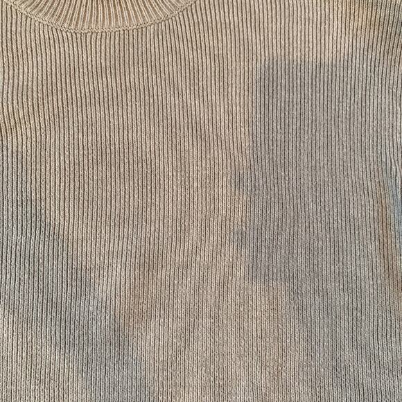 Legoe Heritage Cotton Blend Crewneck Side Slit Sweater | Gray | 0 - US 4/SMALL - Picture 3 of 10